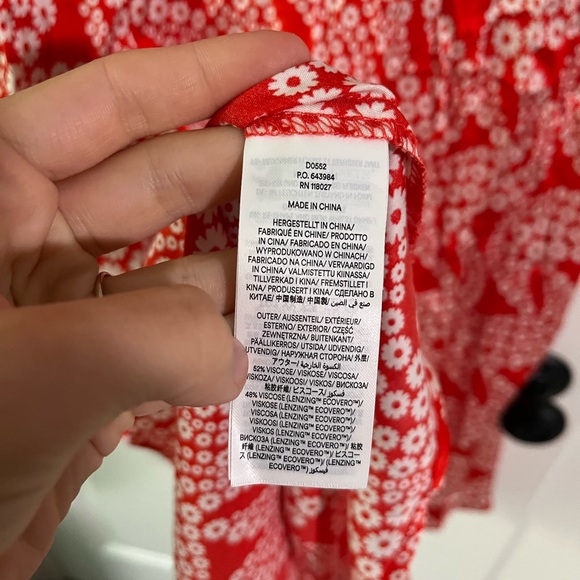 Boden NWT Red Satin Tea Dress- Size 6R - Picture 11 of 11